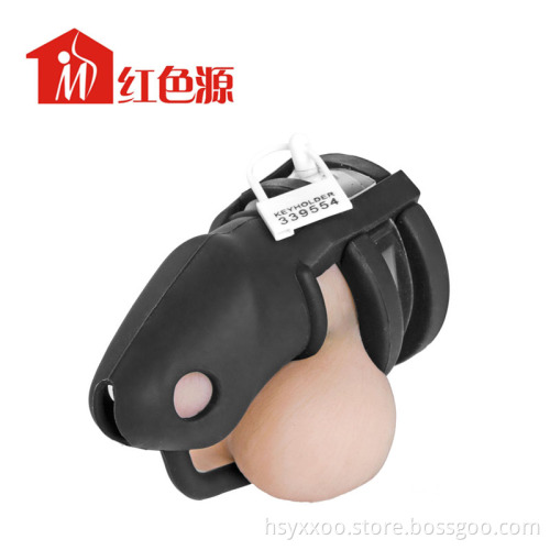 Hot sale Silicone Male chastity device Steel Chastity Cock Penis Cage Sex Toys for men
